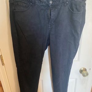 Lane Bryant Black Denim Washed Skinny Jeans Sz: 18L